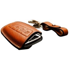 HERMANN Santa Fe DM Maxcruz 智慧鑰匙 皮革保護殼 完美, 橡木干邑色, 現代 4鍵式