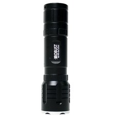 ROBUST R5 迷你變焦自行車燈/手電筒, 黑色+銀色, 1個