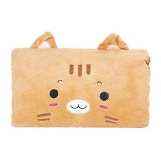 HDC 핸드 워머 쿠션, 브라운 캣