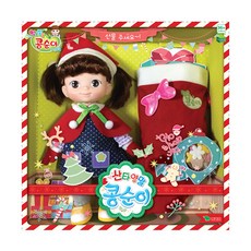 산타양말 콩순이 아기인형, 혼합 색상, 1개