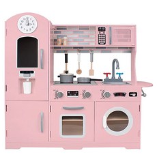 피에스타 원목 주방놀이 스페셜, 핑크, 1개