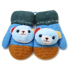 MUXUE 孩童小熊造型手套