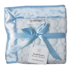 SwaddleDesigns 孩童用毛毯, 藍色圈圈(058PB)