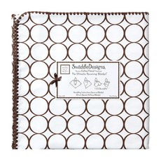 SwaddleDesigns 輕便印花毯 022BR_SDCB022BR, 棕色