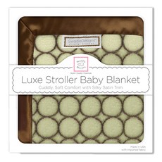 SwaddleDesigns 孩童用毛毯, 萊姆色圓圈(056LM)