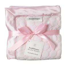 SwaddleDesigns 孩童用毛毯, 粉色圈圈(058PP)