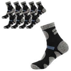 DOSSY 10雙男士登山重木襪, 深藍, 10雙