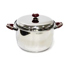 Hi-Sens 不鏽鋼三層鍋底燉鍋, 1個, 32cm, 混色