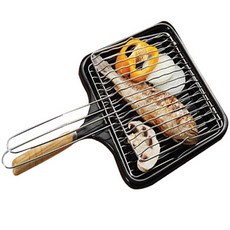 동우리빙 3중 코팅 구띠석쇠그릴, 26.5cm, 1세트