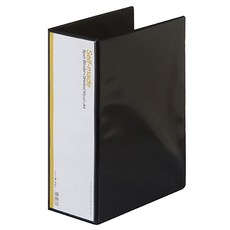 문화산업 흰투 PVC 사다리바인더 10cm B785-7, 흑색, 1개