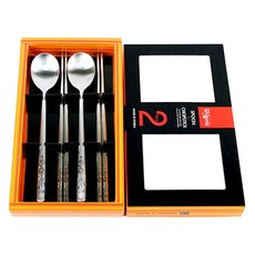 KITCHEN FLOWER 竹子圖案湯匙筷子 ES1265 2組入, 本產品選擇