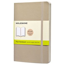 몰스킨 클래식 플레인 소프트커버 노트 포켓, 카키 베이지, 1개