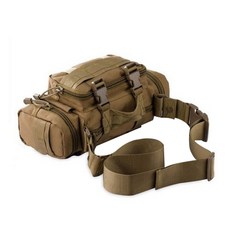 snowowl 軍事風腰包 臀包, 棕色