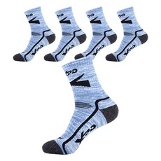 XPD 雙男士 X-Quarter 登山襪, 黑色的