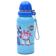 로보카폴리 스텐물통, 폴리 (블루), 500ml, 1개