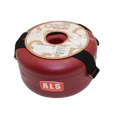 ALS 도넛 다용도 작업의자 대형, 레드, 1개