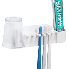 스파이더락 칫솔걸이세트, 화이트, 1개