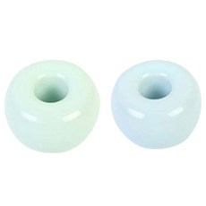 리빙듀오 스텐드 세라믹 칫솔꽂이, 민트+블루, 2개
