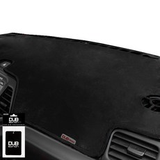 DUB 黃金版絲絨儀表板避光墊 黑色布料 黑色線條 + 紙質芳香劑, 現代, Genesis G70 18年~(無HUD)