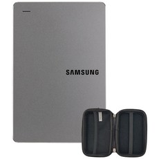 SAMSUNG 三星 Y3外接硬碟 HX-MK10Y39+收納袋, 1024GB, 煙灰色(HX-MK10Y39)