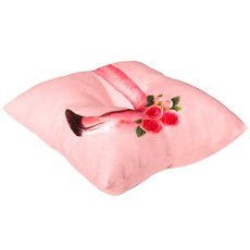 VIZUAL FACTORY 玫瑰圖案方形靠墊, 混色