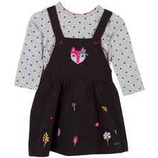 까띠미니 여아용 점퍼 원피스 + 프린트 티셔츠