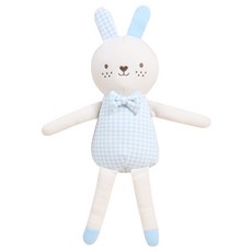 오가닉붐 털없는 롱롱이 토끼 애착인형, 남아, 1개