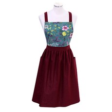 Green&Art Yedam 圍裙, 酒紅色, 1個