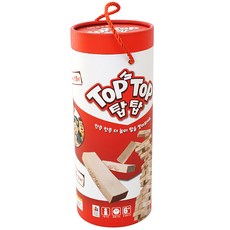 코리아보드게임즈 탑탑 균형잡기 게임, 혼합색상, 1개