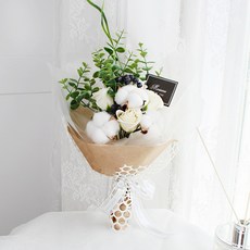 MORIANN Sweety 棉花花束, 奶油白