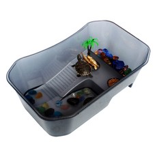 Mimine Aqua Fine Water Nomopet Open Turtle 魚缸大號黑色 NX-11, 1個