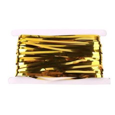 H&J Factory兔子與老虎派對用鋁箔流蘇窗簾流蘇牆面裝飾, 金色, 1捲