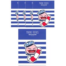 카카오프렌즈 마린프렌즈 데코스티커, 어피치, 5개입