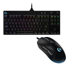 로지텍 유선 게이밍 마우스 G403 + 유선 기계식 게이밍 키보드 G PRO 세트, 1세트, 2종