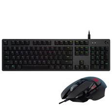 로지텍 G502 프로테우스 스펙트럼 게이밍 유선마우스 + G512 RGB 기계식 키보드 GX Blue Clicky, 2종, 1세트