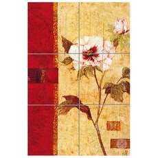 Abstract135 傳統花卉之美 6張, 混合顏色