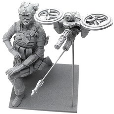 YUFANMODEL YF165 1/35軍事人物模型幻想美國海豹突擊隊Yilia, 1個