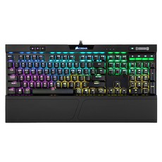 CORSAIR 海盜船 銀色機械有線鍵盤, K70 RGB MK.2 RAPIDFIRE, 混色, 一般型