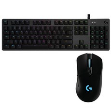 로지텍 LIGHTSPEED 유무선 게이밍 마우스 G703 + 유선 RGB 기계식 키보드 G512 세트, 2종, 1세트