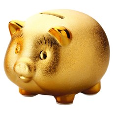 錢的世界店黃金豬存錢筒 中, 1個