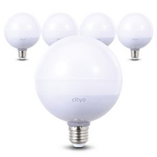 cityo LED球形燈泡 15W, 黃光, 5入