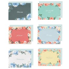 walgadaks 迷你小卡 6入+薄荷色信封 6入, Secret Granden, 1組