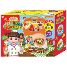 도너랜드 엔젤토이 엉뚱발랄 콩순이 칼라점토 피자세트, 혼합 색상, 680g, 1개