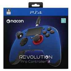 나콘 PS4 레볼루션 프로 컨트롤러 V2 BLUE, BB4431V2 SLEH 00446, 1개