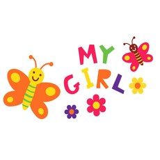 잇스틱스 Yellocat 마이걸 데코스티커, 혼합 색상