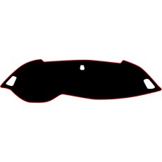 VIP 儀表板避光墊 - 2016 All New K5 儀表板墊, 黑色-紅色縫線, 2016 All New K5-無中央揚聲器