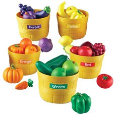 Learning Resources 彩色蔬菜水果玩樂LER3060, 1組