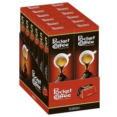 PocketCoffee 濃縮咖啡巧克力 5入, 12盒, 62g