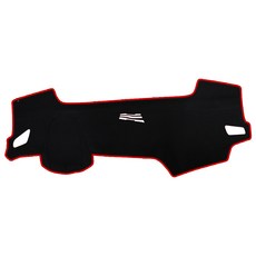 VIP 儀表板遮陽墊, 黑色 + 紅色縫線