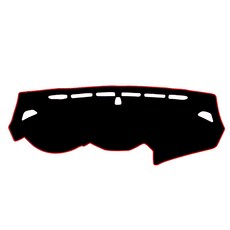 VIP 豪華儀表板遮陽墊, 黑色紅縫線, 1個, 現代